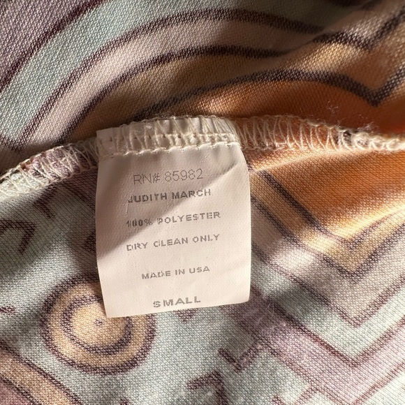 JUDITH MARCH Pastel Rainbow Fringe Trim Dress S - Picture 5 of 6